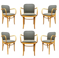 Set of Six Mid-Century Modern Prague Dining Chairs by Josef Frank & Hoffman