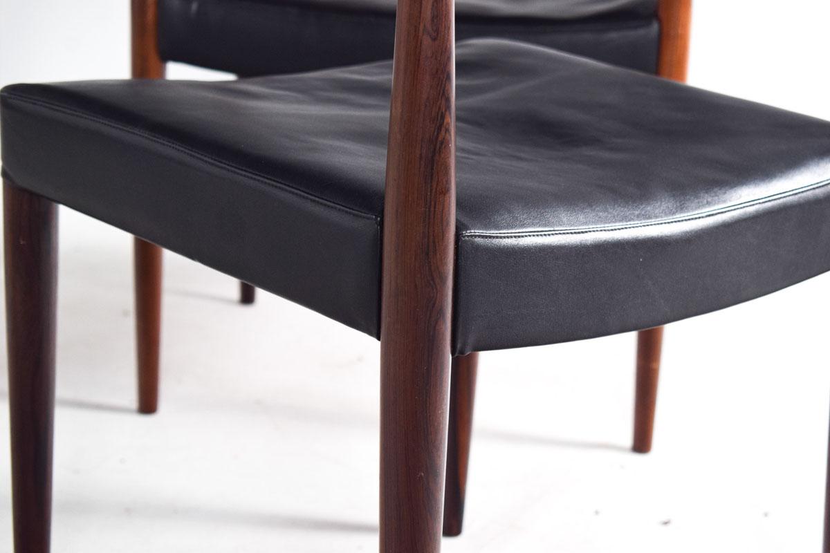 Mid-Century Modern Rosewood Dining Chairs Made by Soro Stolefabrik, set of six For Sale 2