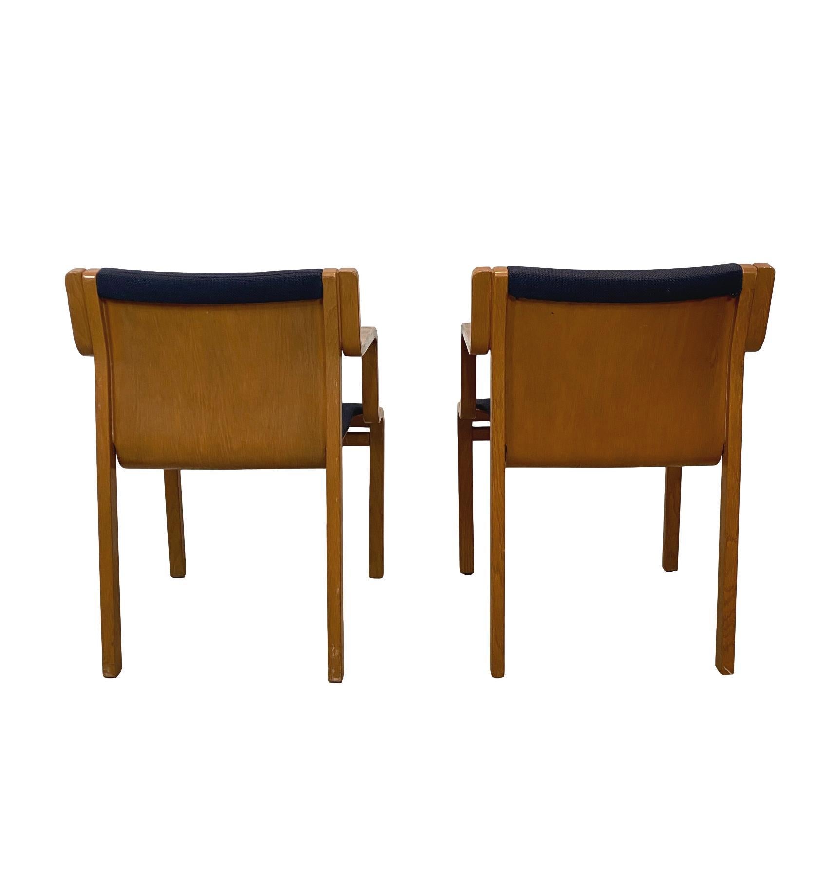 Mid-20th Century Set of Six Mid-Century Modern Stendig Stackable Dining Armchairs, circa 1960