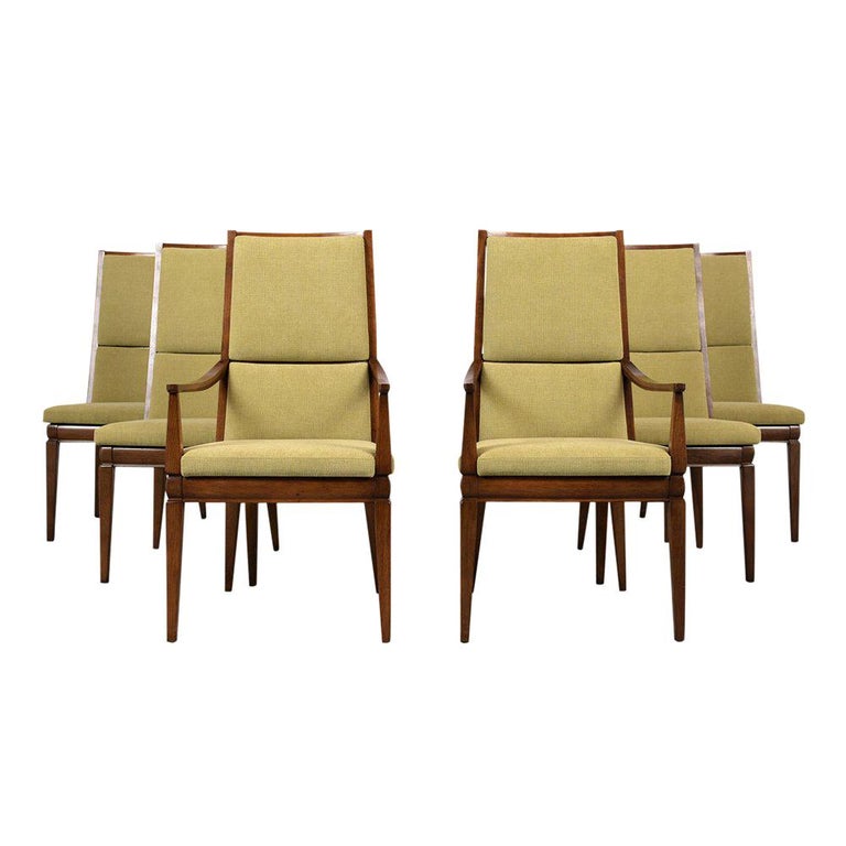 Set of Six MidCentury Modern Style Dining Room Chairs For Sale at 1stDibs