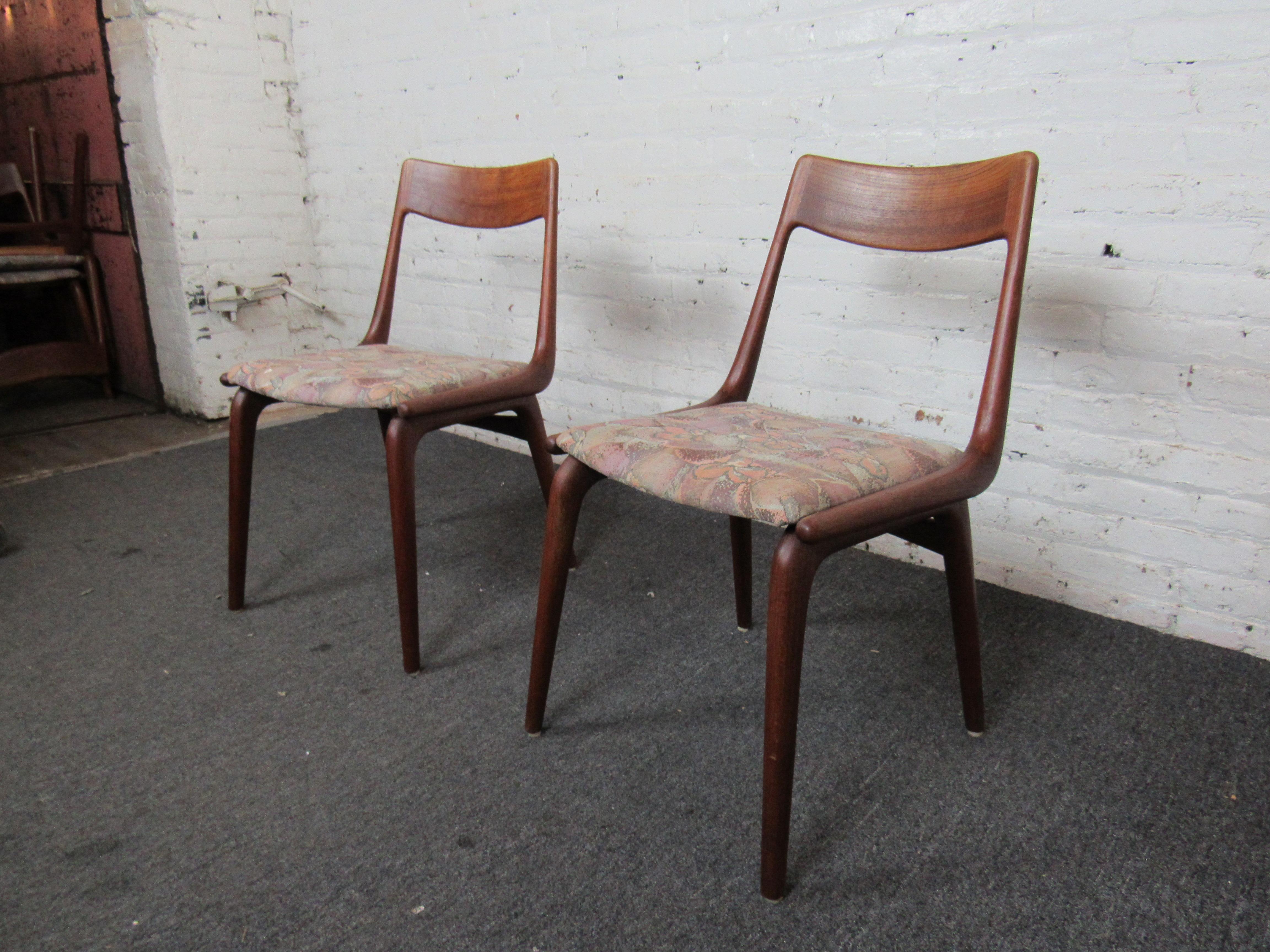 Danish Set of Six Mid-Century Modern Teak Chairs