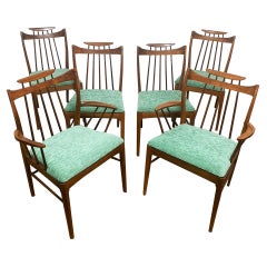 Ensemble de six pièces The Moderns Modernity Thomasville  Chaises de salle à manger, Circa 1950s