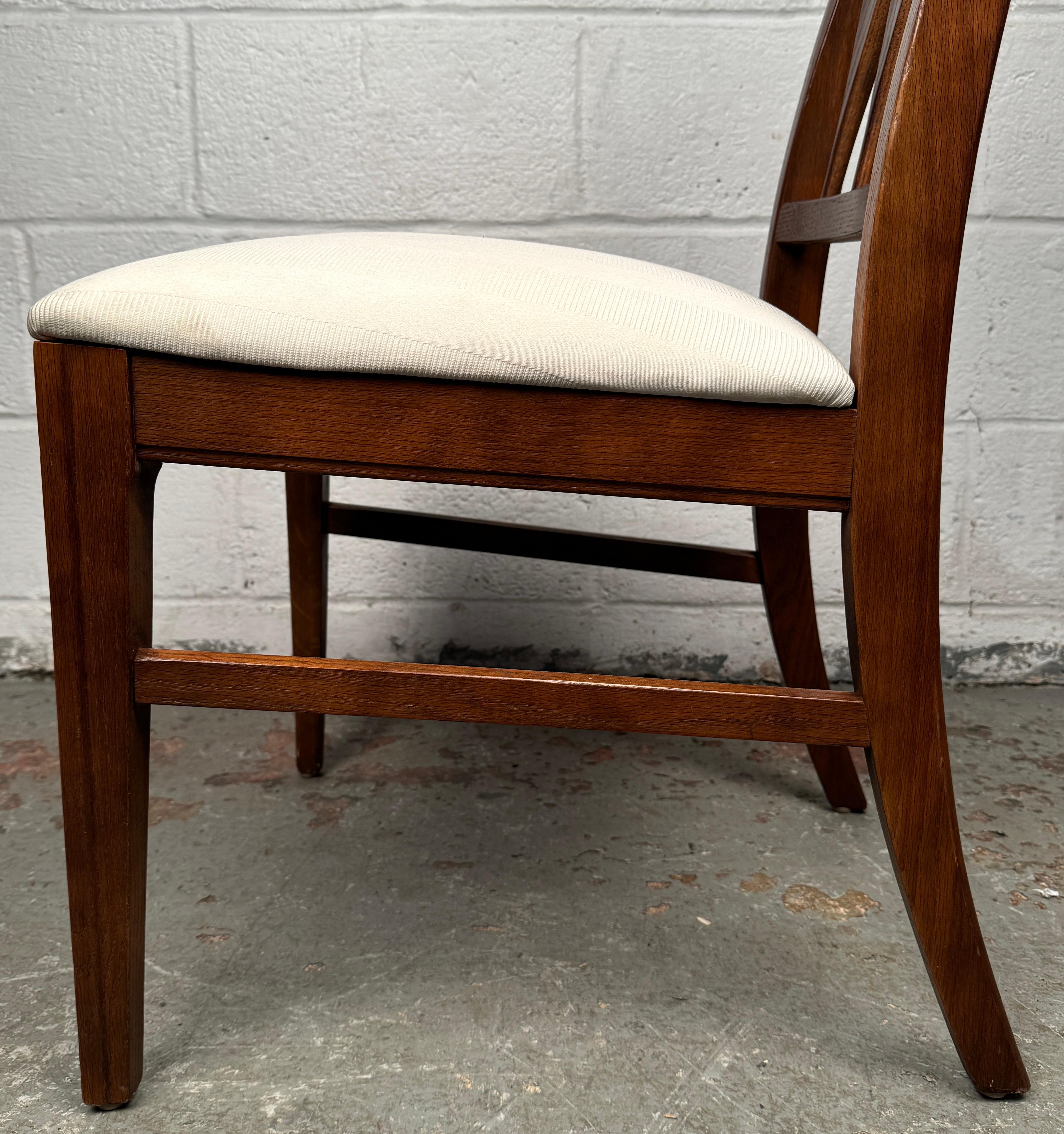 Set of Six Mid-Century Modern Walnut Dining Chairs For Sale 8