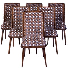 Set of Six Mid-Century Modernist Dining Chairs Set of Six Mid-Century Modernist Dining Chairs