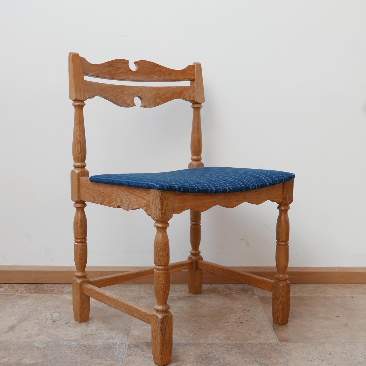 Set of Six Mid-Century Oak Danish Dining Chairs '6' 5