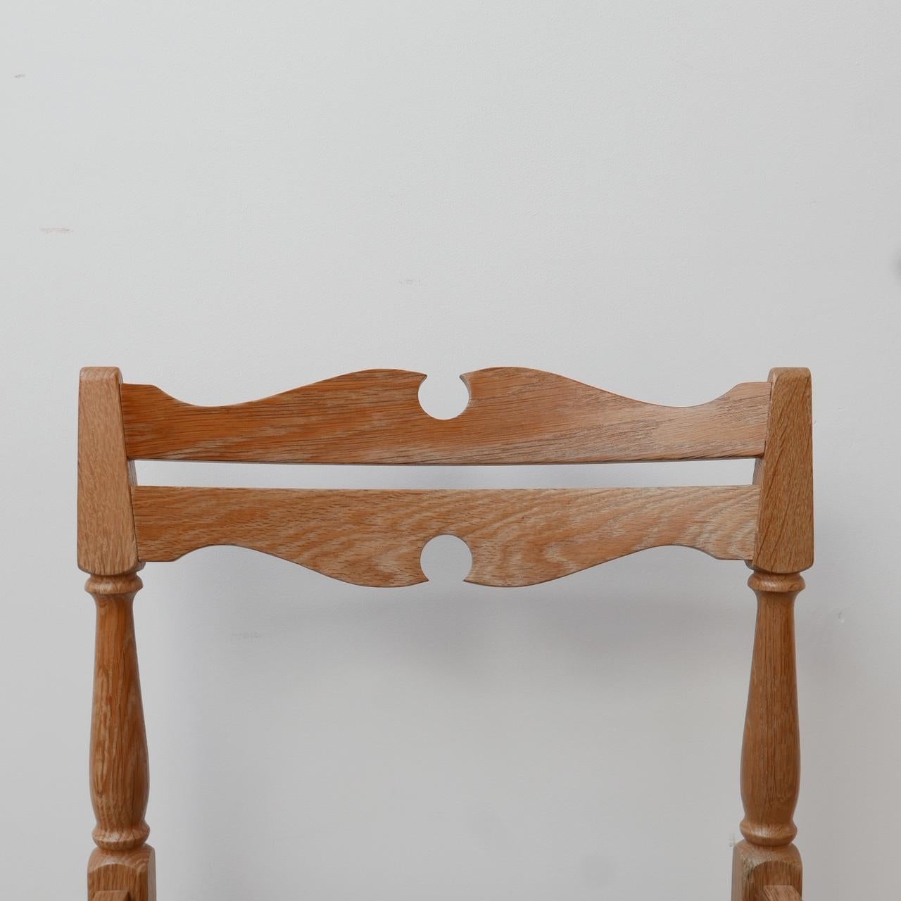 Set of Six Mid-Century Oak Danish Dining Chairs '6' 4