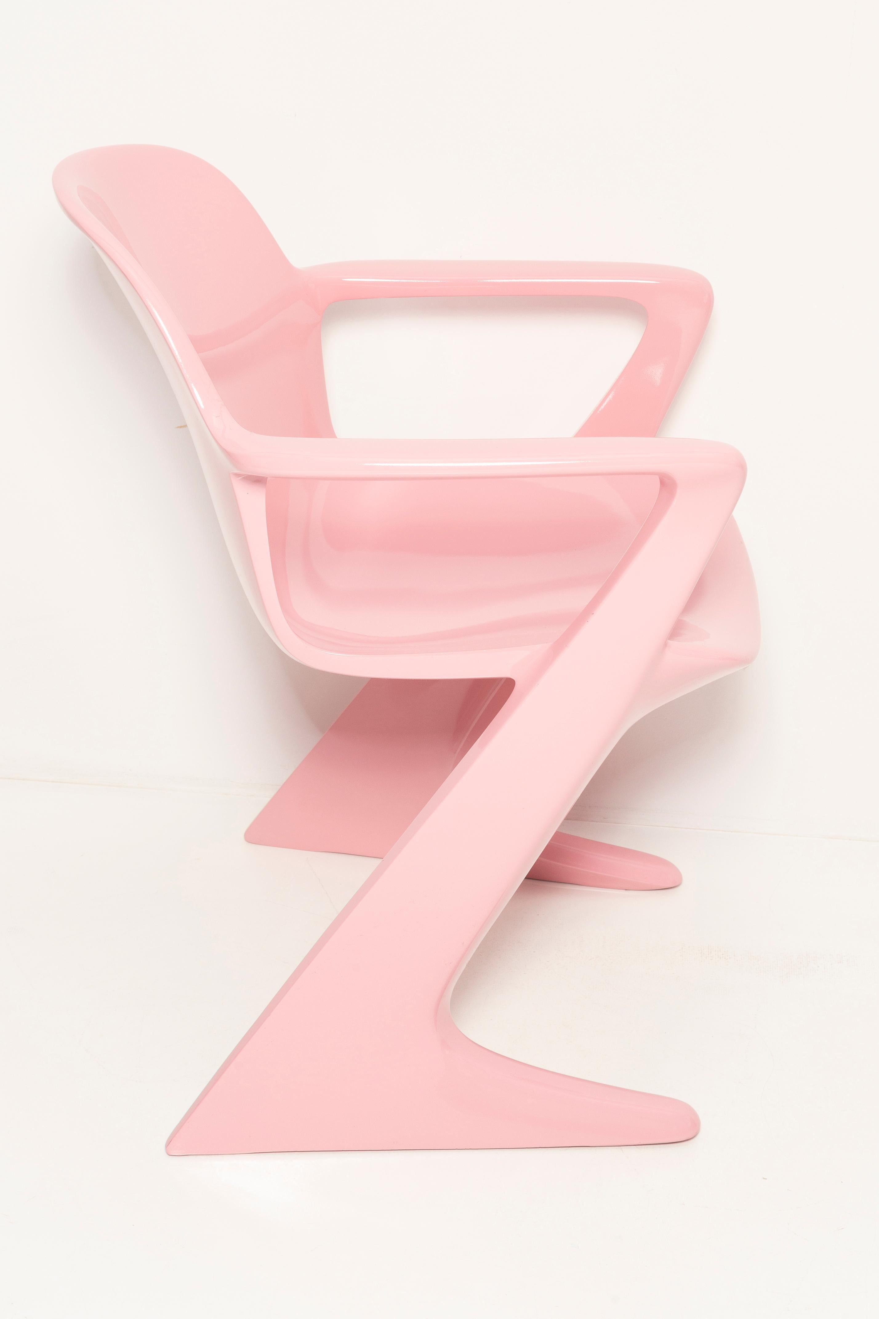 Satz von sechs rosa Kangaroo-Stühlen aus der Mitte des Jahrhunderts, Ernst Moeckl, Deutschland, 1960er Jahre im Angebot 1