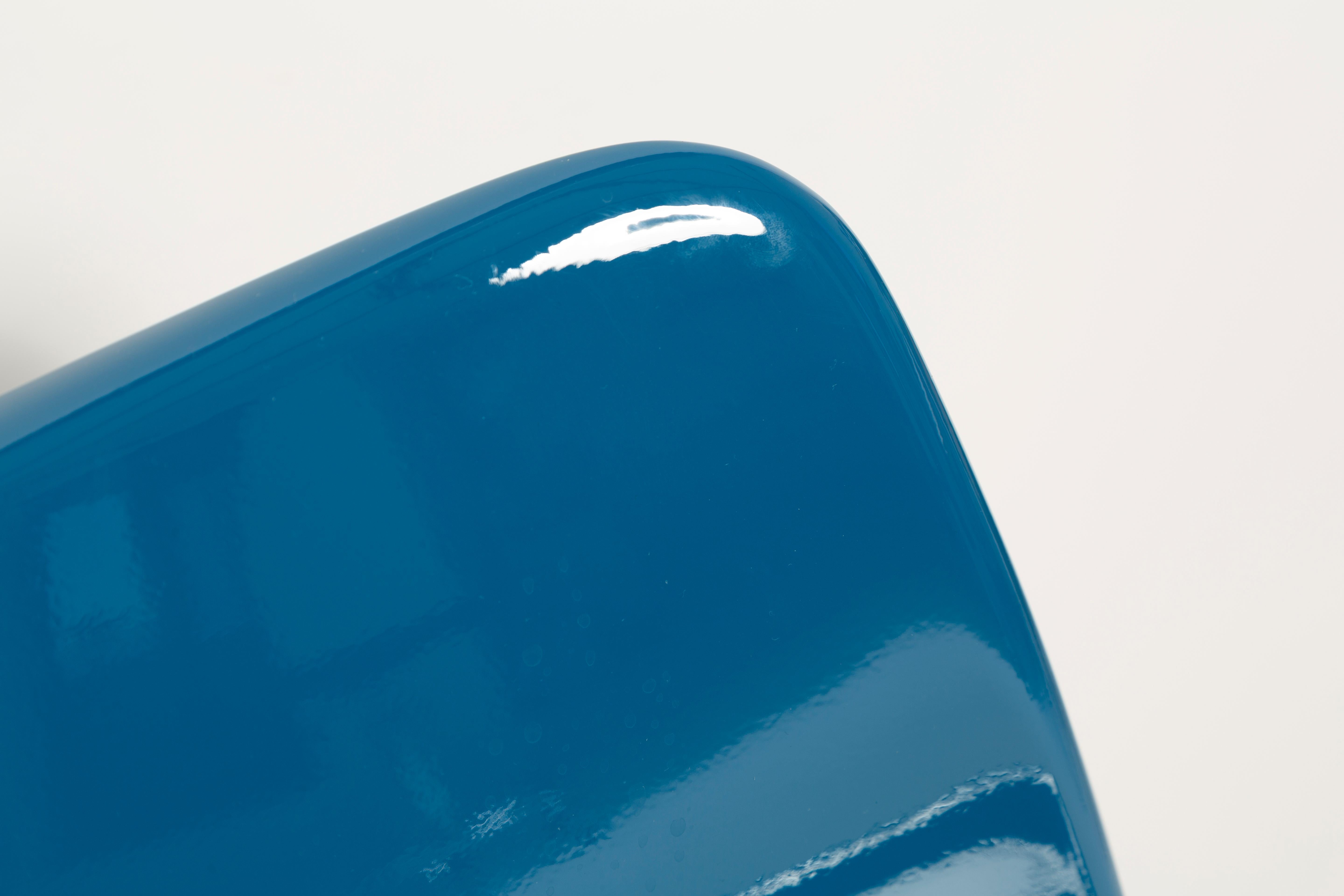 Set of Six Mid Century Sea Blue Cado Chairs, Steen Østergaard, Europe, 1960s For Sale 5
