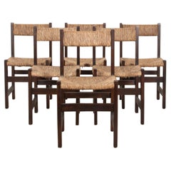 Set of Six Mid-Century Spanish Dining Chairs