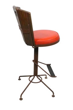 Set of Six Mid Century Swivel Bar Stools att. to Richard McCarthy circa 1960/70s