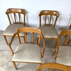 Set of Six Mid-Century Tomlinson Dining Chairs, Walnut