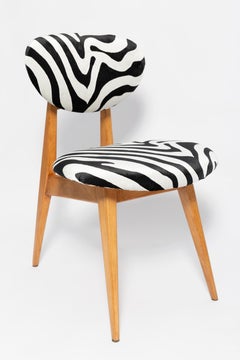 Set of Six Mid-Century Zebra Chairs, Type 200/128 by J. Kedziorek, Europe, 1960s