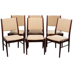 Set of Six Midcentury Danish Rosewood Dining Chairs