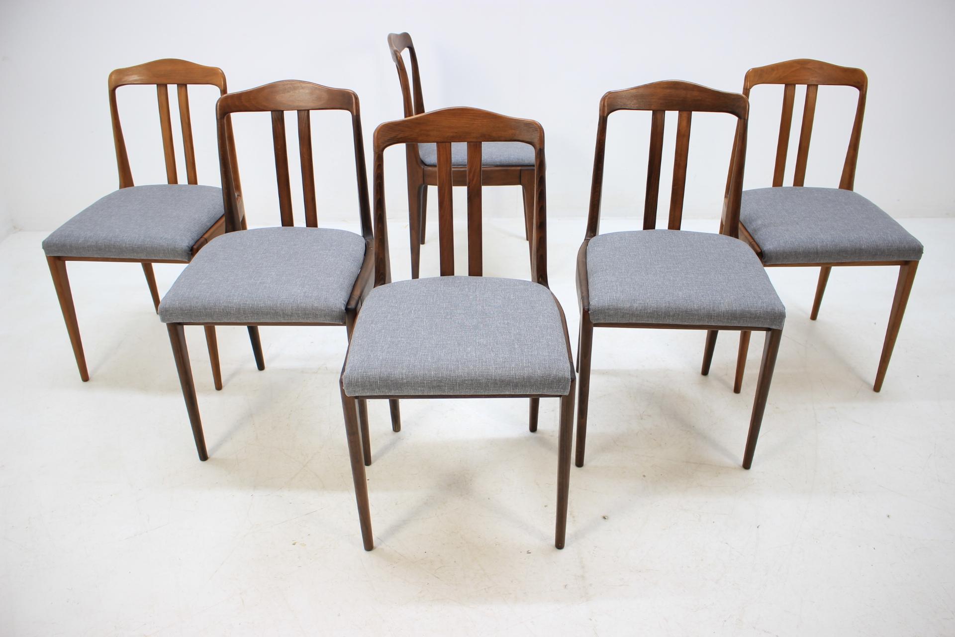 Set of Six Midcentury Dining Chairs in Style of Johannes Andersen, Denmark 1960s 5