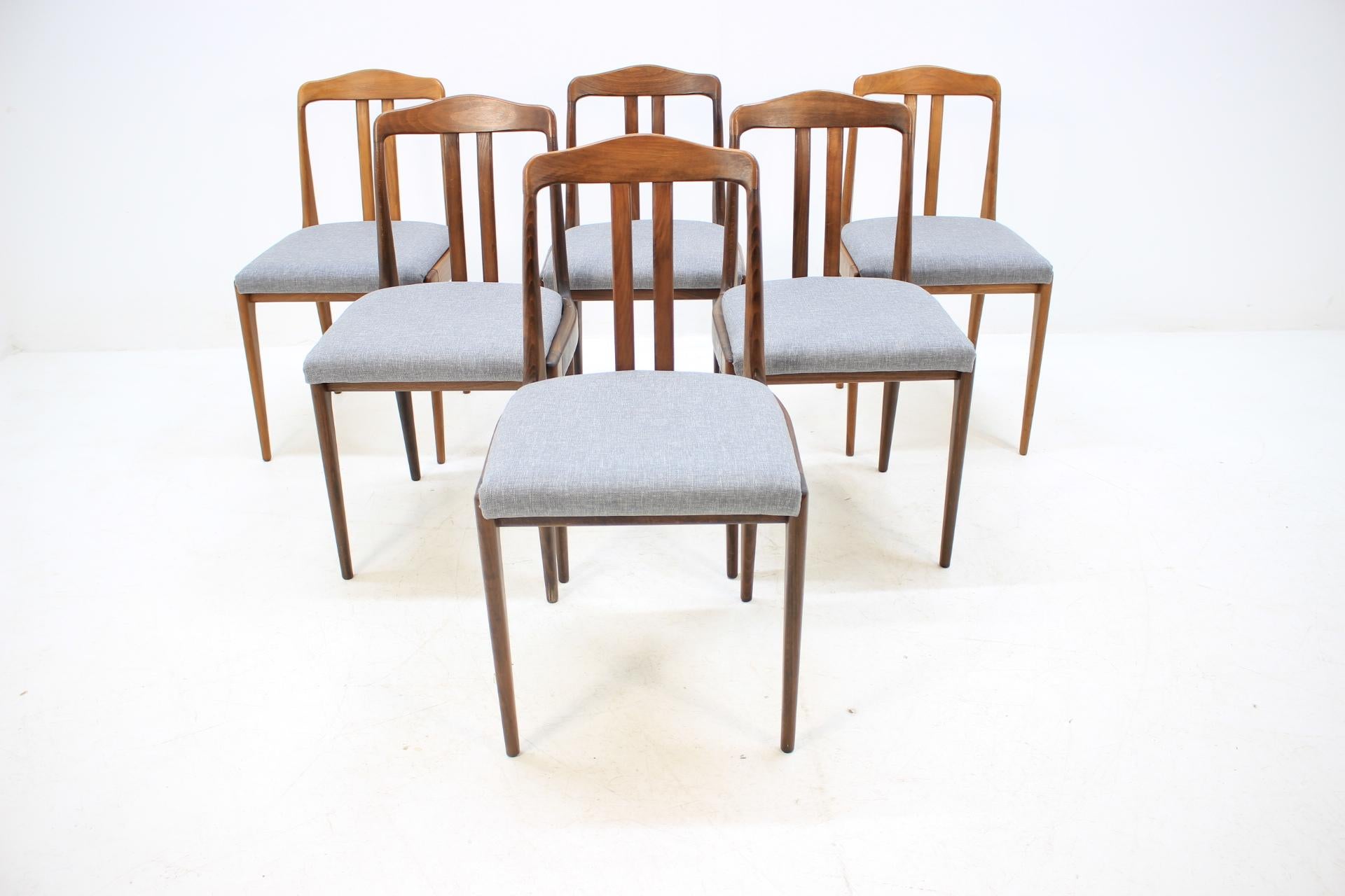 Set of Six Midcentury Dining Chairs in Style of Johannes Andersen, Denmark 1960s In Good Condition In Praha, CZ