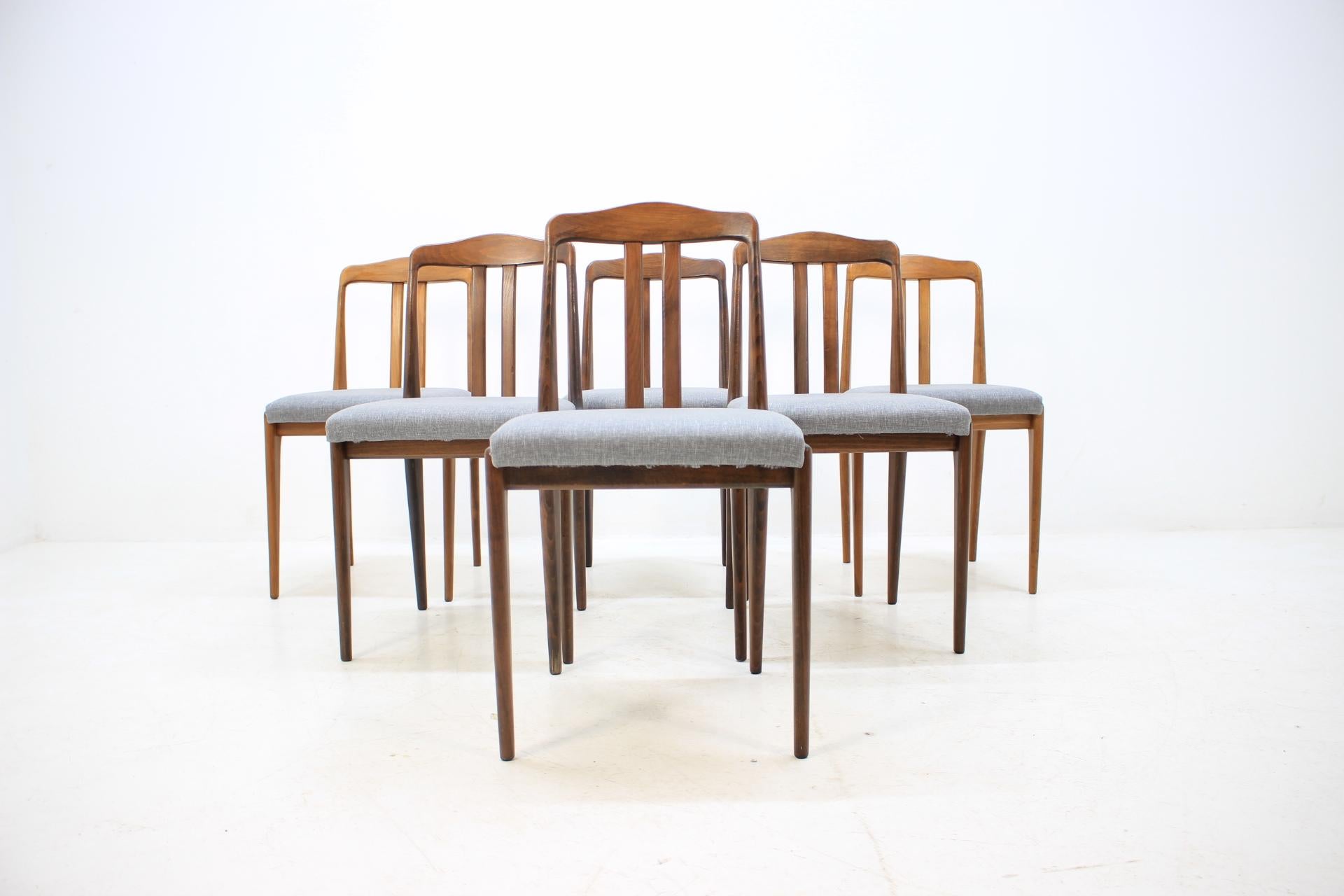 Mid-20th Century Set of Six Midcentury Dining Chairs in Style of Johannes Andersen, Denmark 1960s