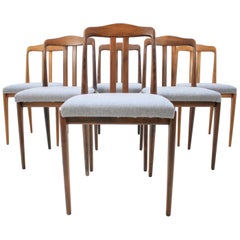 Set of Six Midcentury Dining Chairs in Style of Johannes Andersen, Denmark 1960s