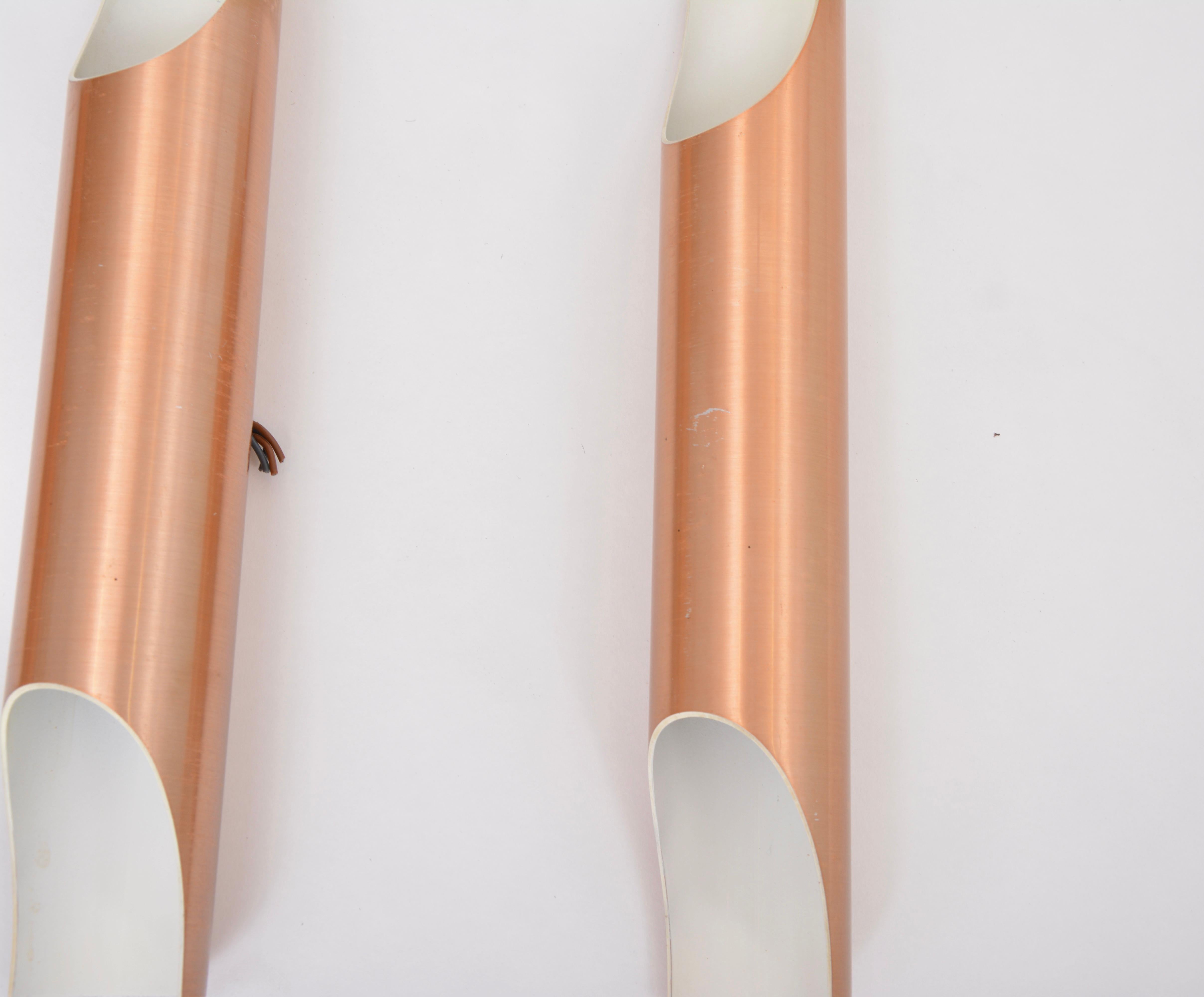 Set of six Midcentury Fuga metal wall light by Maija Liisa Komulainen for Raak For Sale 5