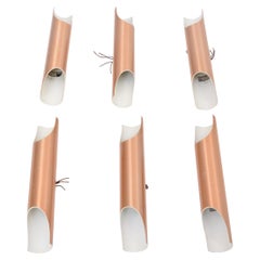 Set of six Midcentury Fuga metal wall light by Maija Liisa Komulainen for Raak