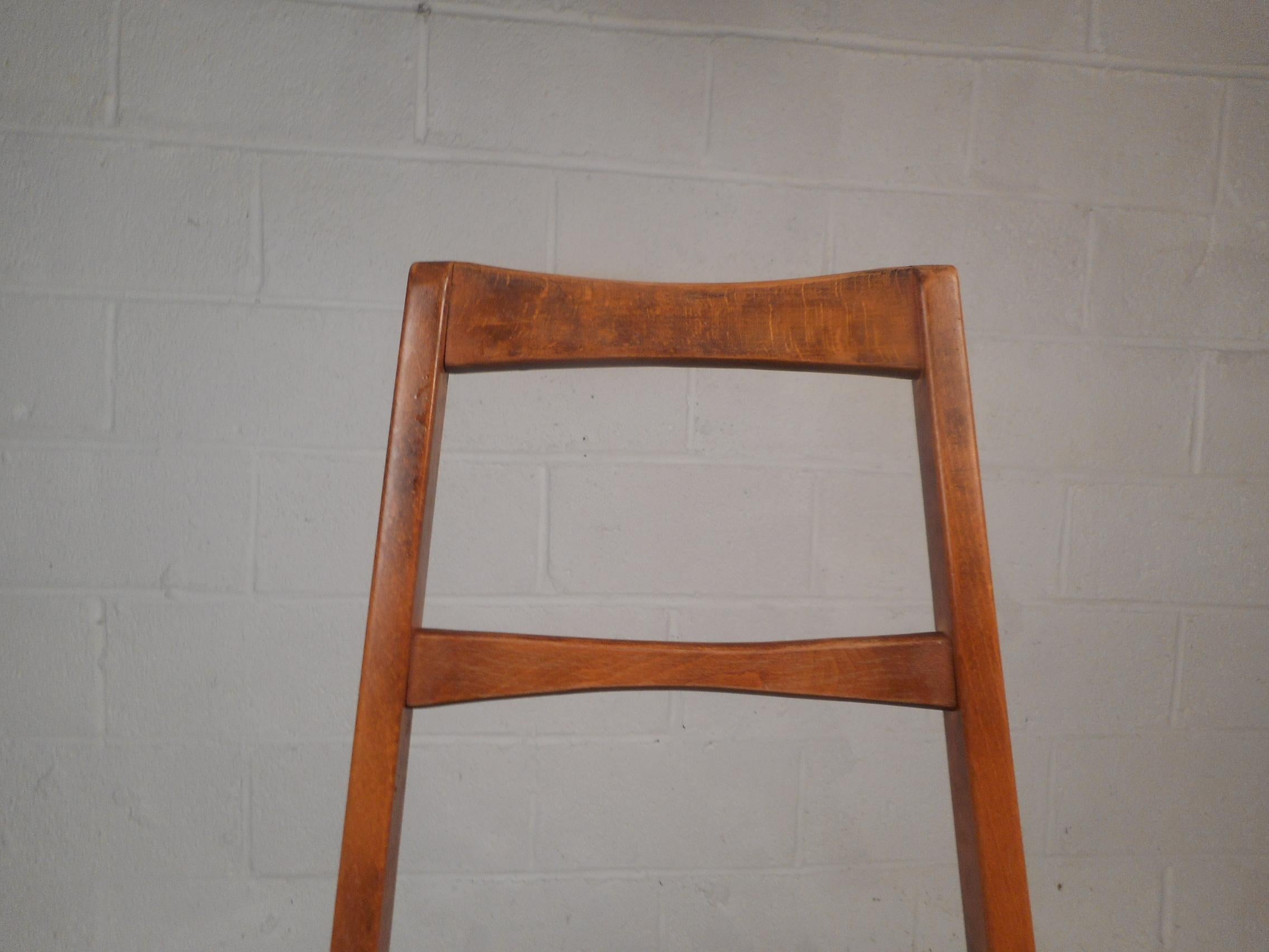 Set of Six Midcentury Ladder Back Dining Chairs, Niels Koefoed Style (Ende des 20. Jahrhunderts)