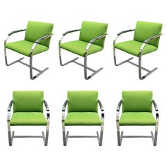 Vintage Set of Six Mies van der Rohe BRNO Chairs