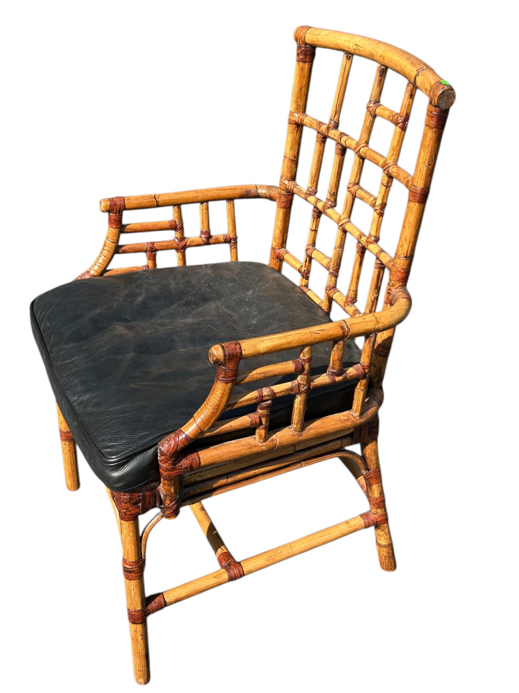 Sechser-Set Milling Road von Baker Furniture Rattan-Esszimmerstühle im Angebot 9