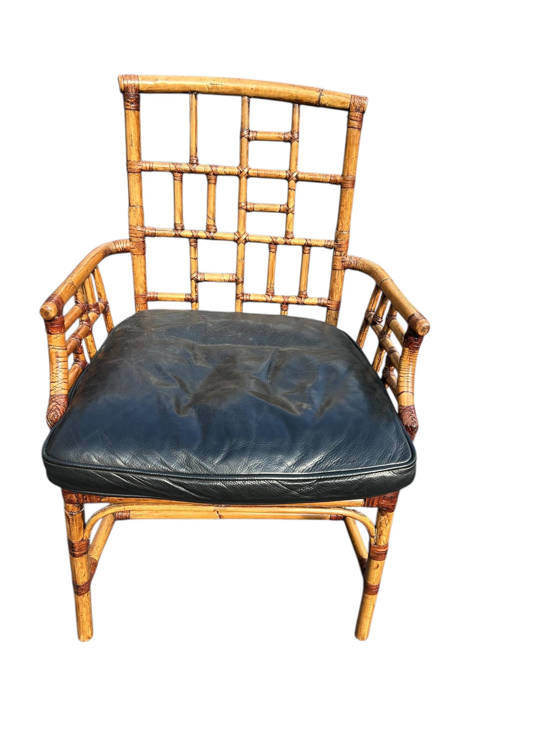 Sechser-Set Milling Road von Baker Furniture Rattan-Esszimmerstühle im Angebot 10