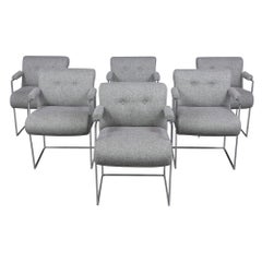Set of Six Milo Baughman Dining Chairs