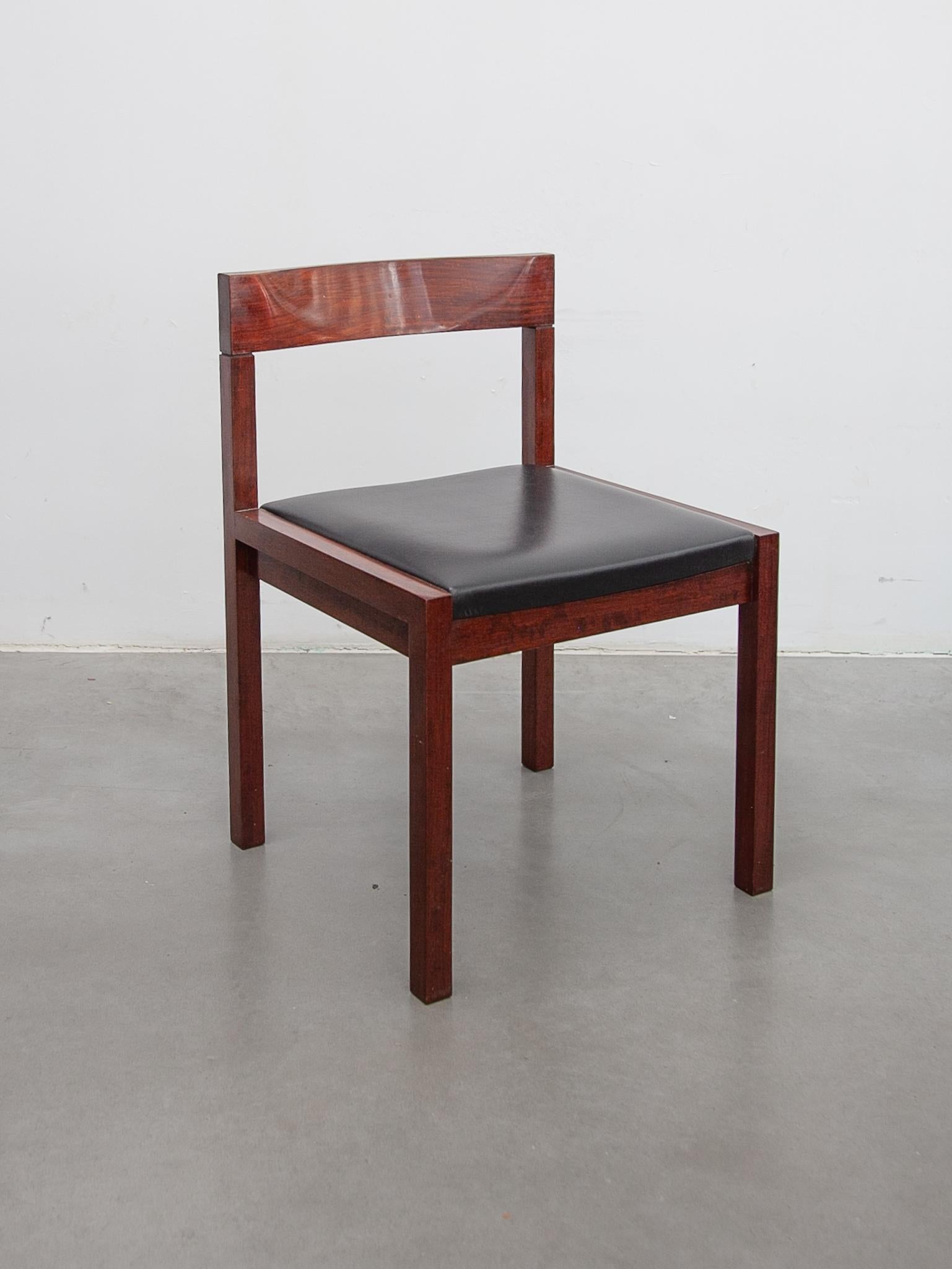 Ensemble de six chaises de salle à manger minimalistes conçues par Alfred Hendrickx, 1959 Belform Bon état - En vente à Antwerp, BE