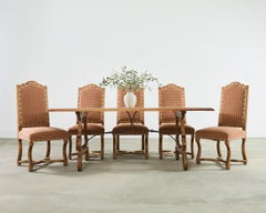 Set of Six Minton-Spidell Louis XIII Os de Mouton Dining Chairs
