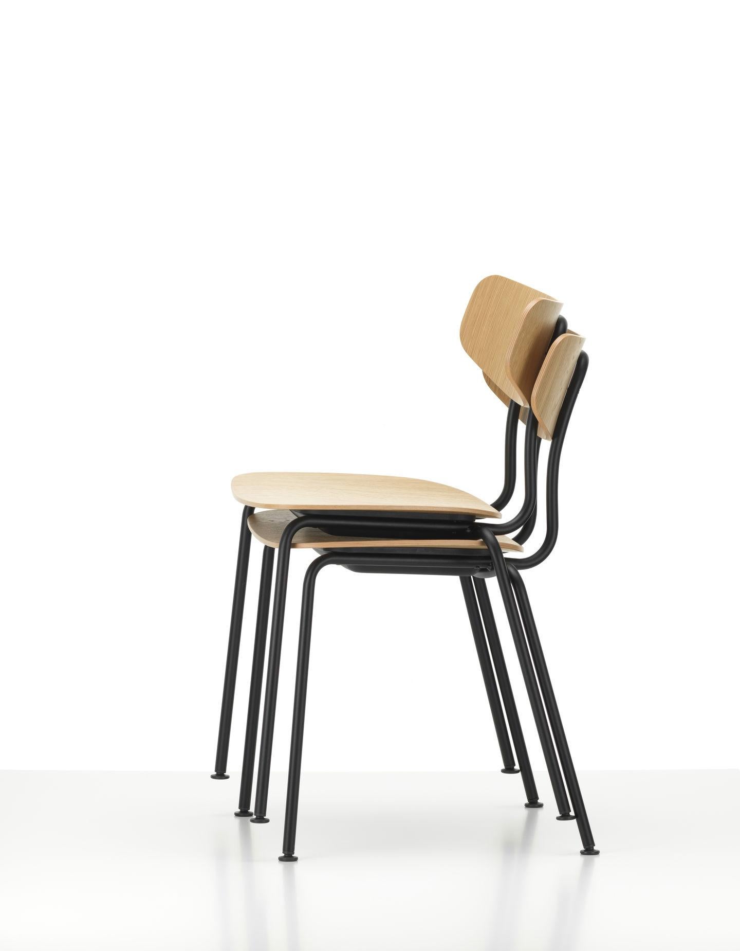 Set of Six Moca Chairs in Plywood and Metal Designed by Jasper Morrison In New Condition In Barcelona, Barcelona