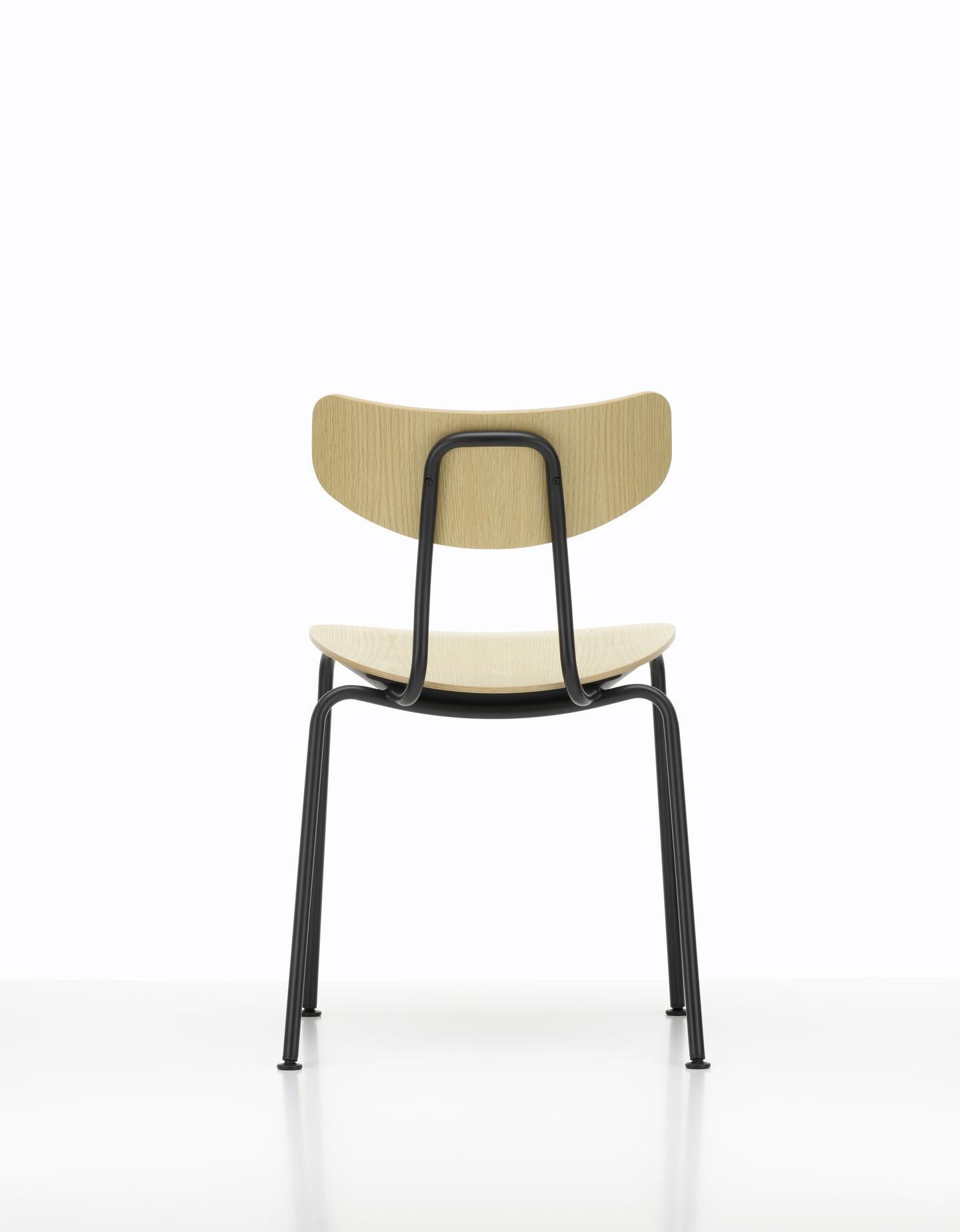 Set of Six Moca Chairs in Plywood and Metal Designed by Jasper Morrison 2