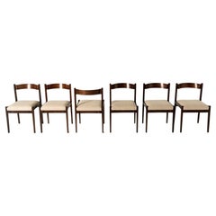 Ensemble de six chaises de salle à manger Modèle 101 de Gianfranco Frattini pour Cassina, années 1960