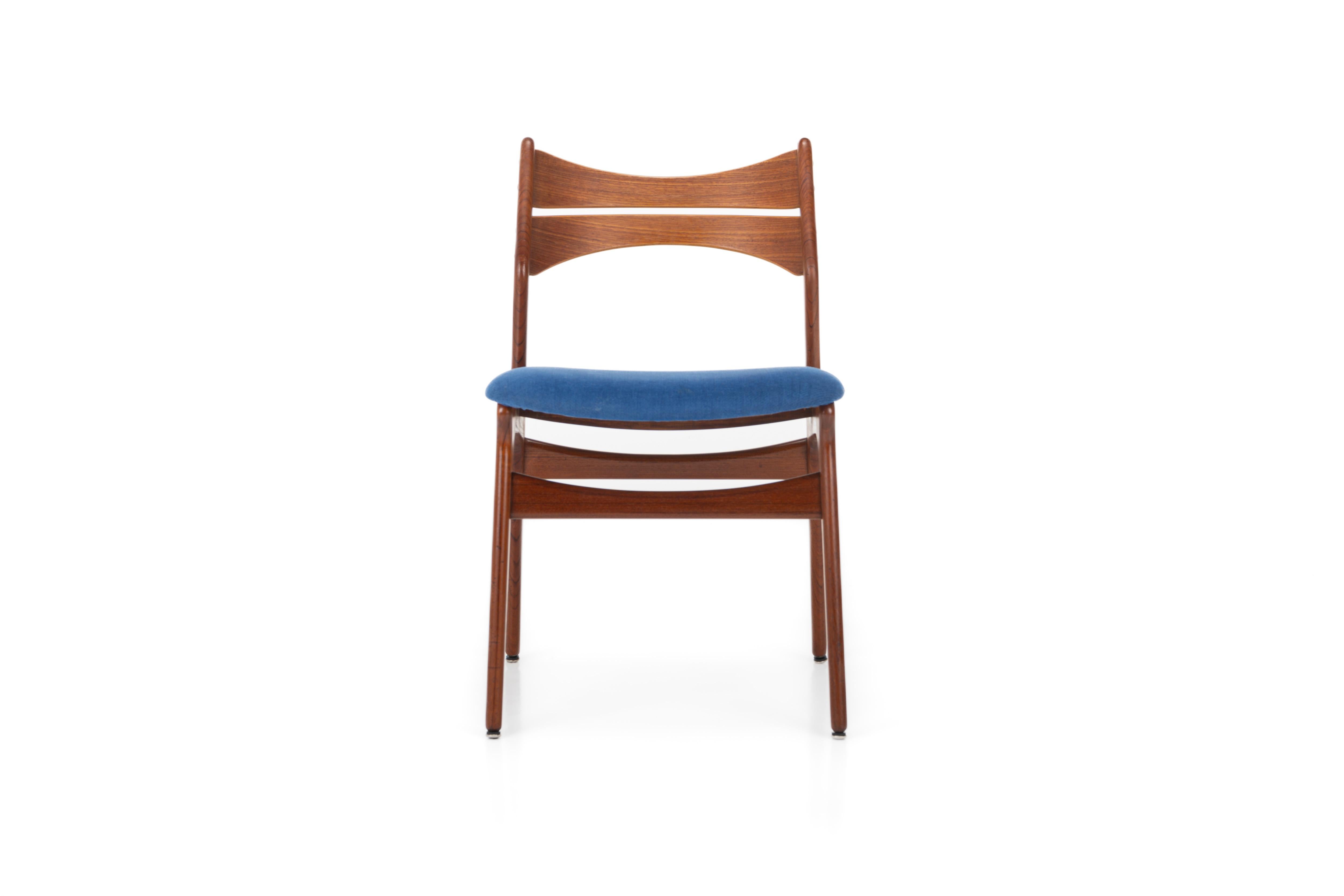Danish Set of six 'Model 310' dining chairs by Erik Buch for Christian Christensen
