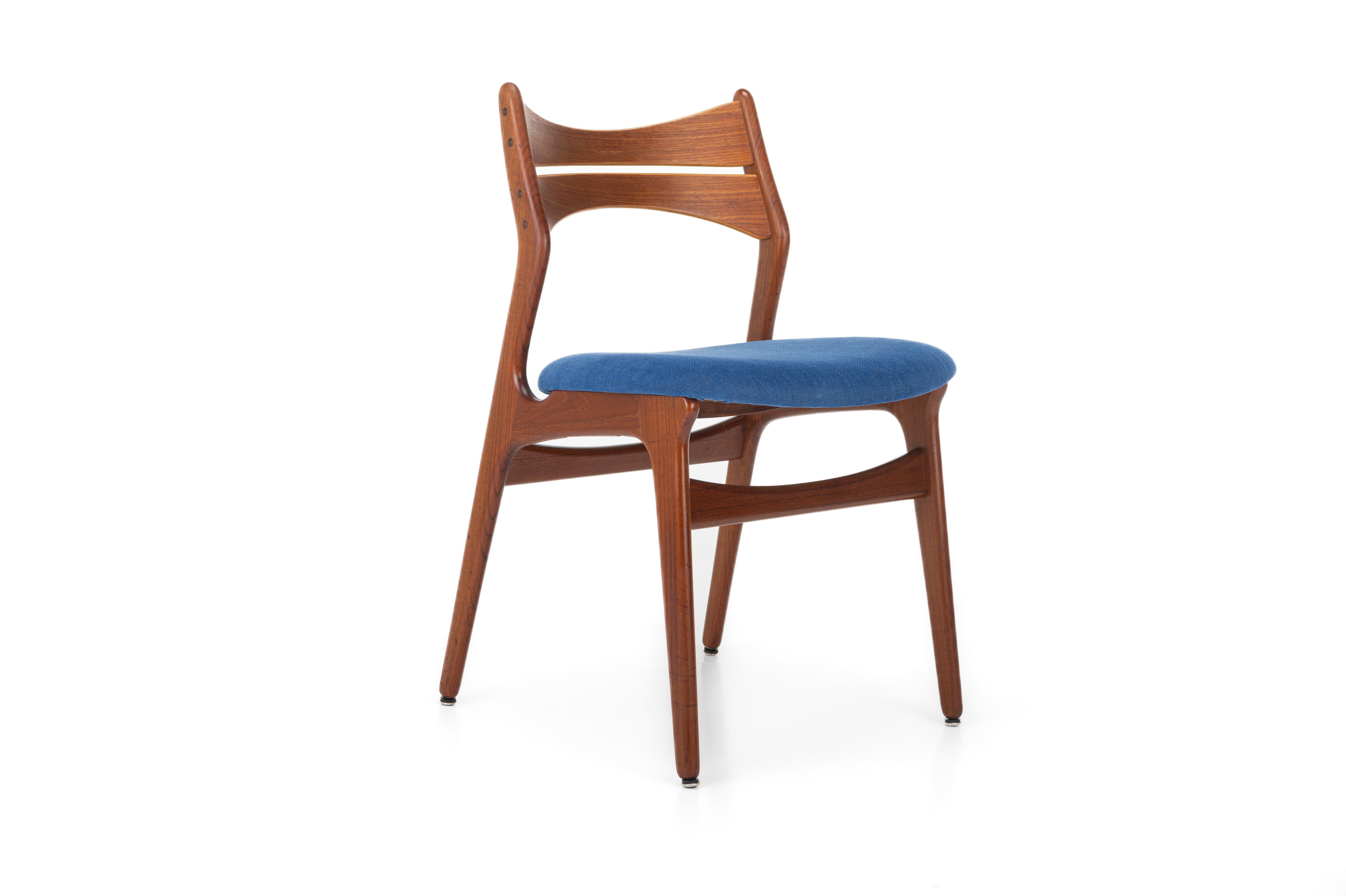 Set of six 'Model 310' dining chairs by Erik Buch for Christian Christensen In Good Condition In Ranst, VAN
