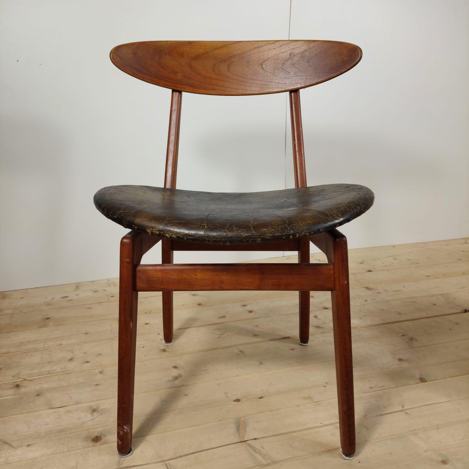 Satz von sechs Stühlen Modell 402 von Vilhelm Wohlert für Soborg Mobelfabrik (Mid-20th Century) im Angebot