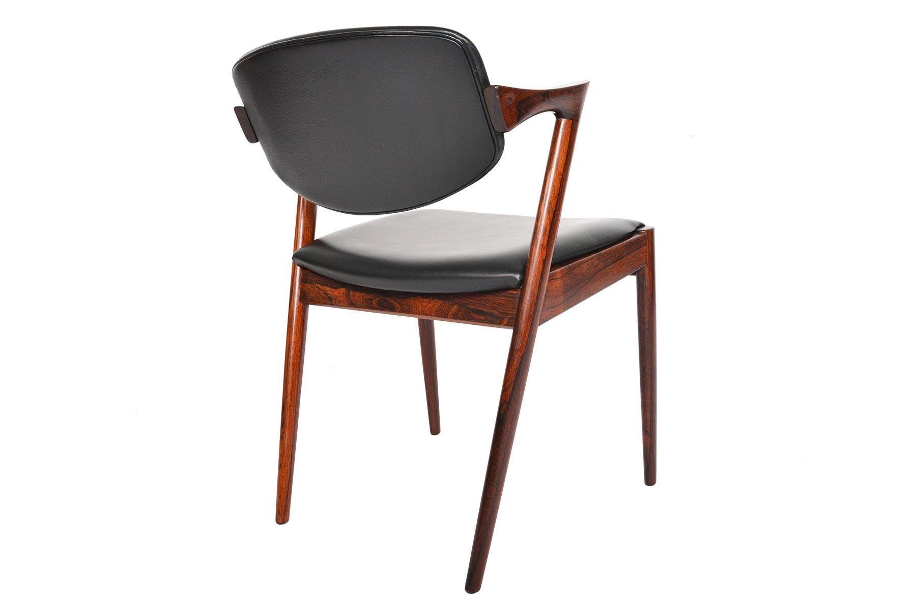 Set of Six Model 42 Kai Kristiansen Dining Chairs in Rosewood 3