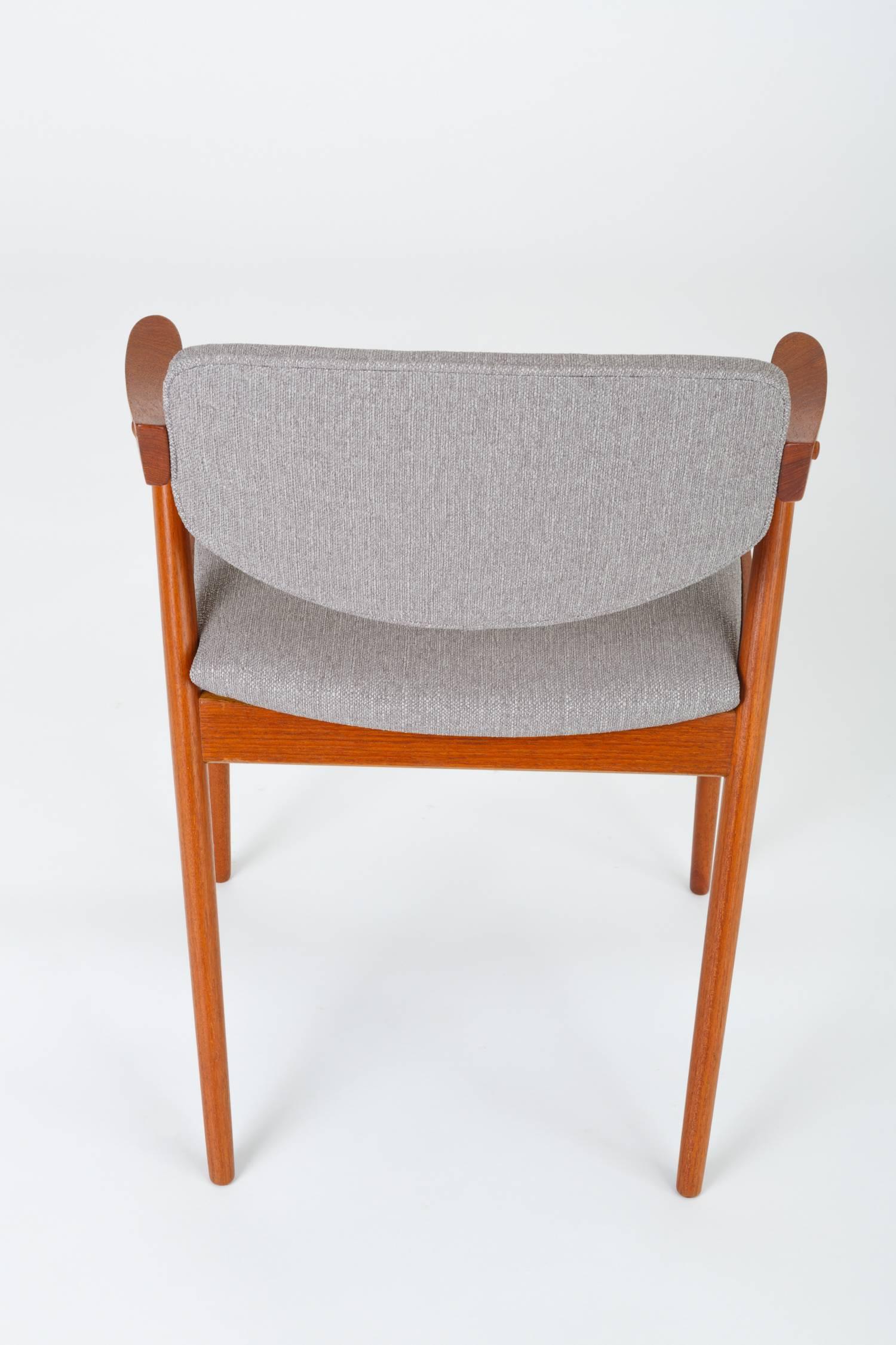 Set of Six Model 42 Teak Dining Chairs by Kai Kristiansen for Schou Andersen 4