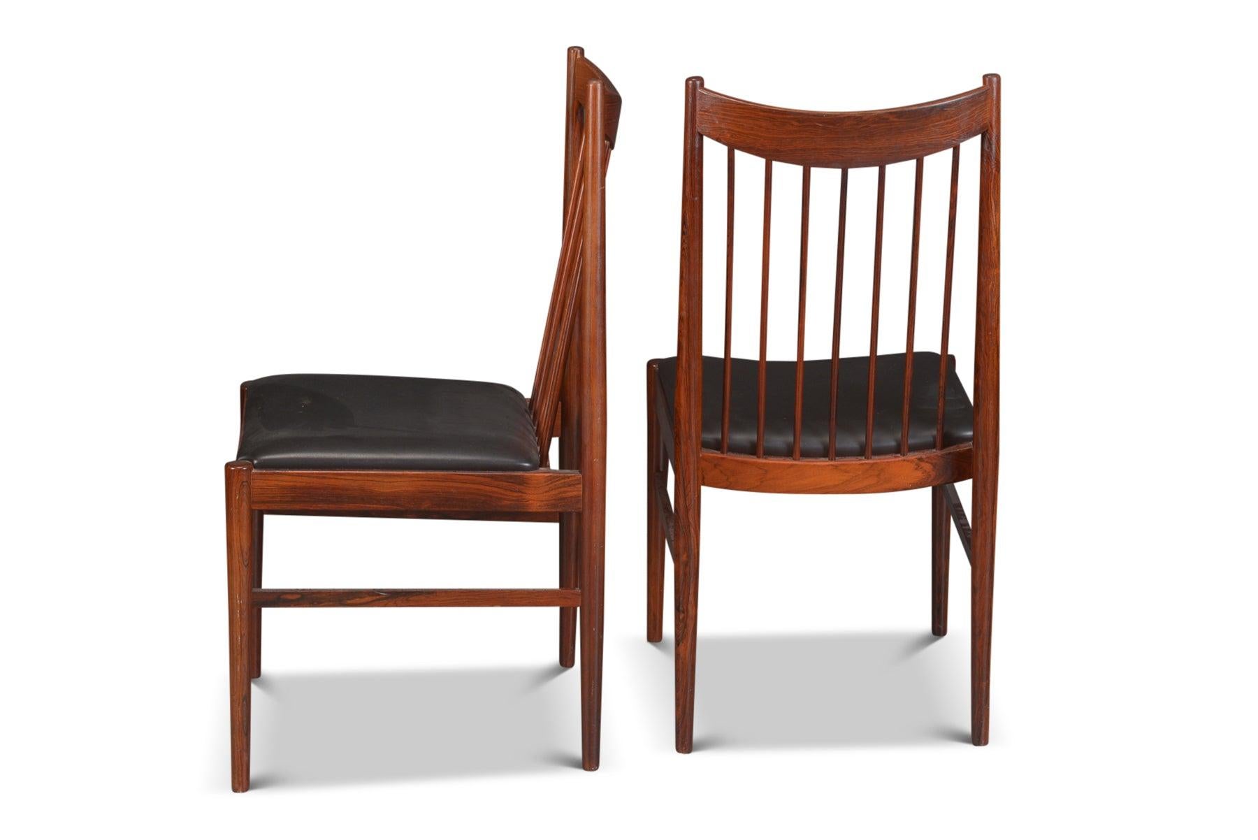 Mid-Century Modern Set of Six Model 422 Highback Dining Chairs in Rosewood by Arne Vodder For Sale