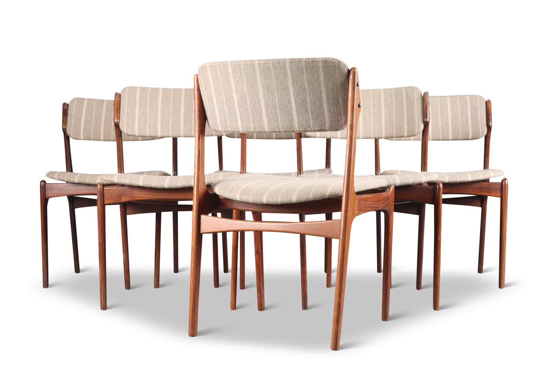 Other Set of Six Model 49 Dining Chairs in Rosewood by Erik Buch