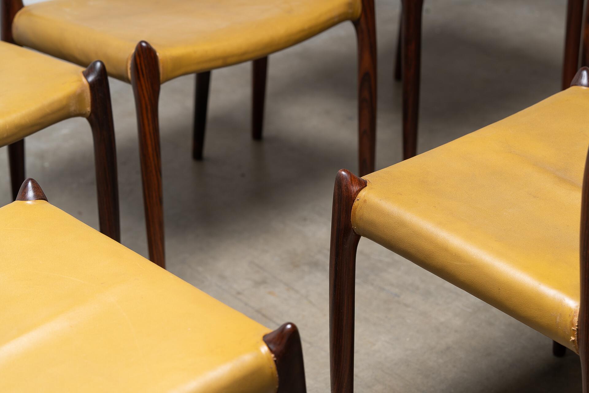 Set of Six Model 78 Dining Chairs by Niels Otto Møller en vente 4
