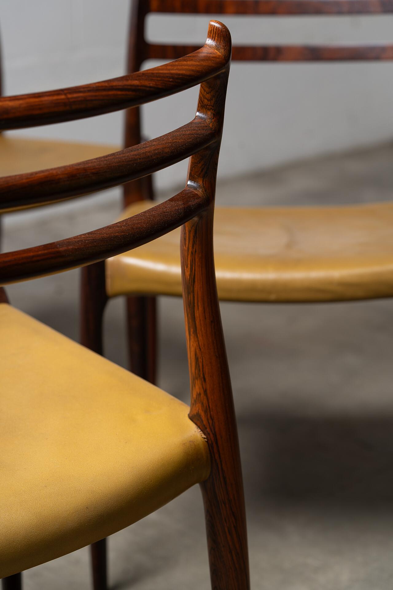 Set of Six Model 78 Dining Chairs by Niels Otto Møller en vente 5