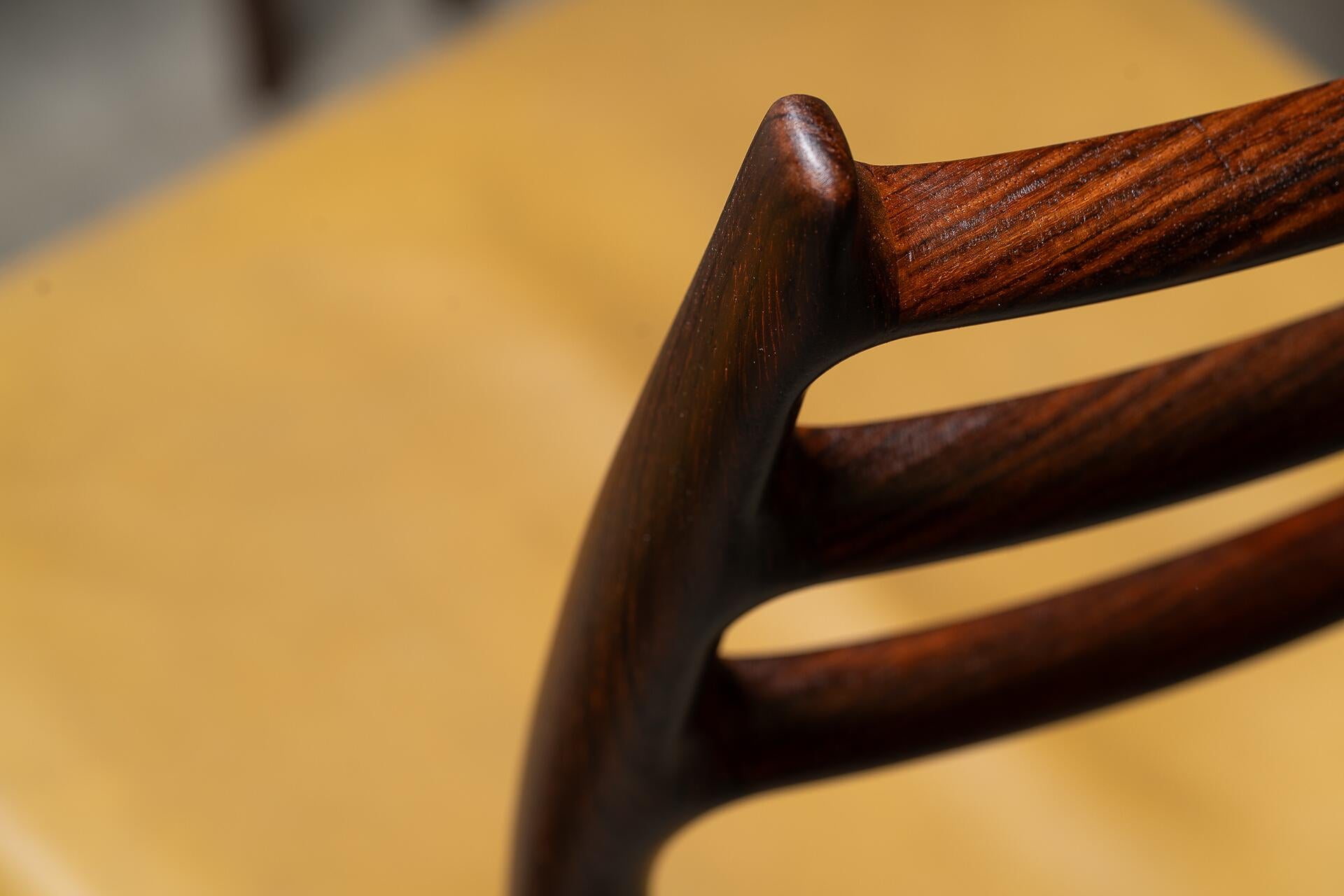 Set of Six Model 78 Dining Chairs by Niels Otto Møller en vente 6