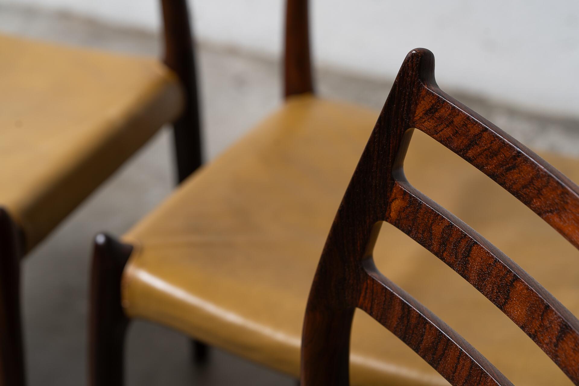 Set of Six Model 78 Dining Chairs by Niels Otto Møller en vente 7