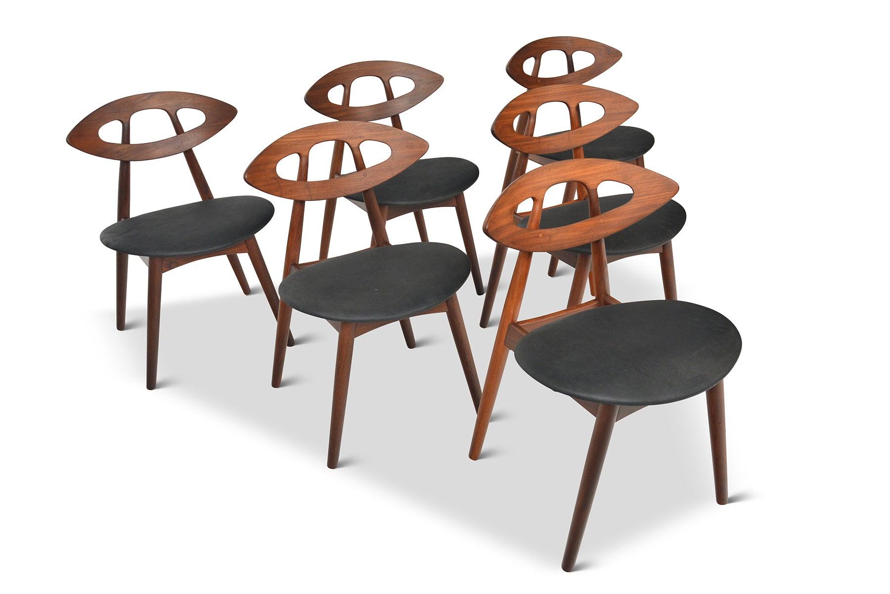 Set of Six Model 84 Eye Chairs in Oak by Ejvind A. Johansson 4