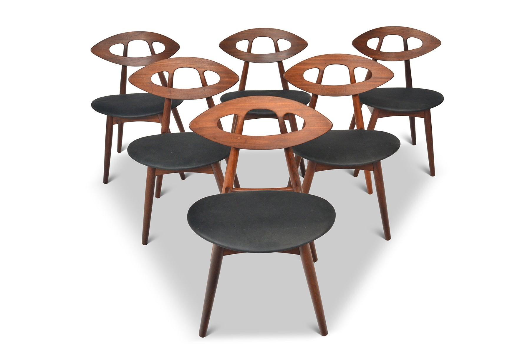 Set of Six Model 84 Eye Chairs in Oak by Ejvind A. Johansson 7