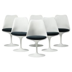 Ensemble de six chaises Model No, Eero Saarinen, Knoll, fin du XXe siècle