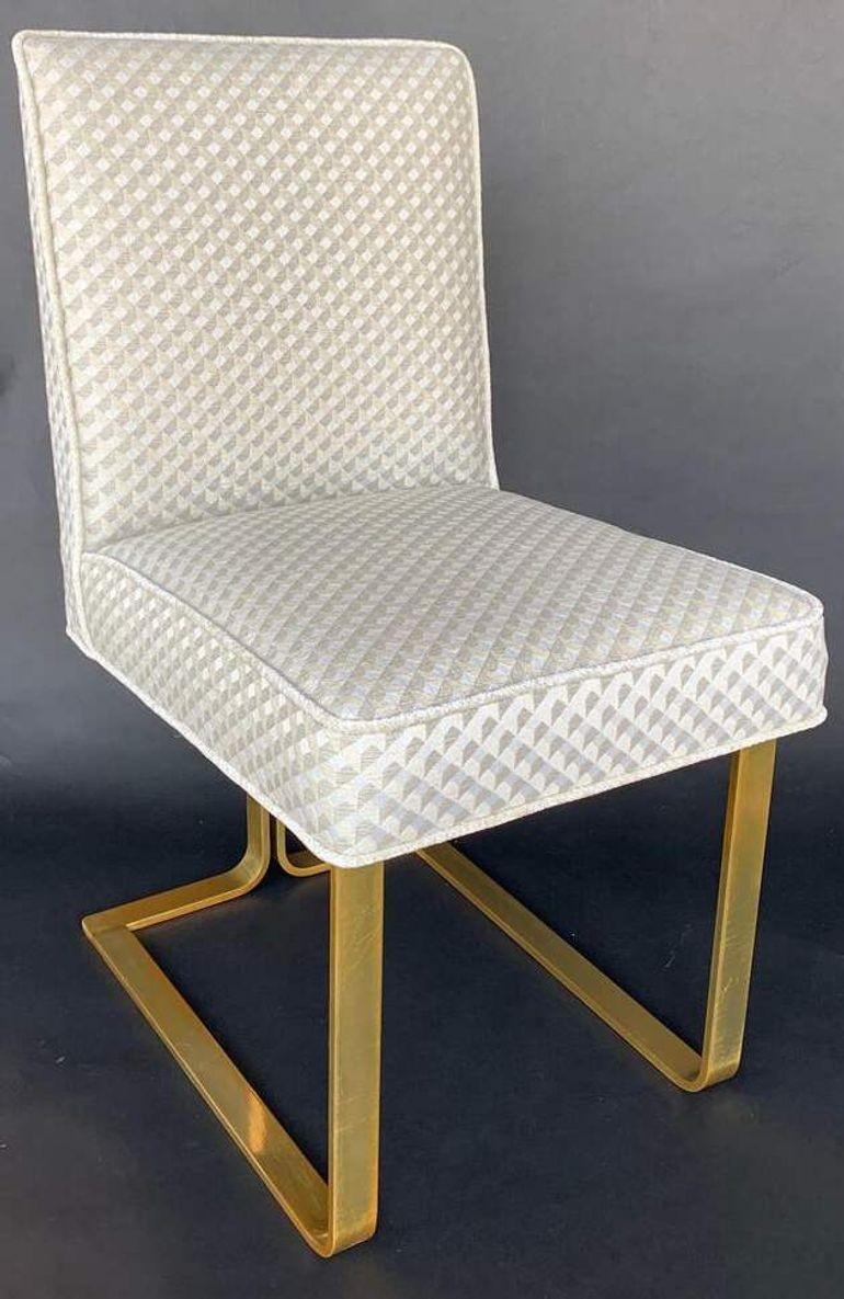 Aluminium Ensemble de six chaises modernes Italie, années 1970. en vente