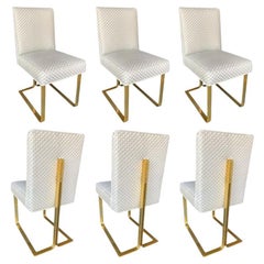 Set of Six Modern Chairs. Italy, 1970's.