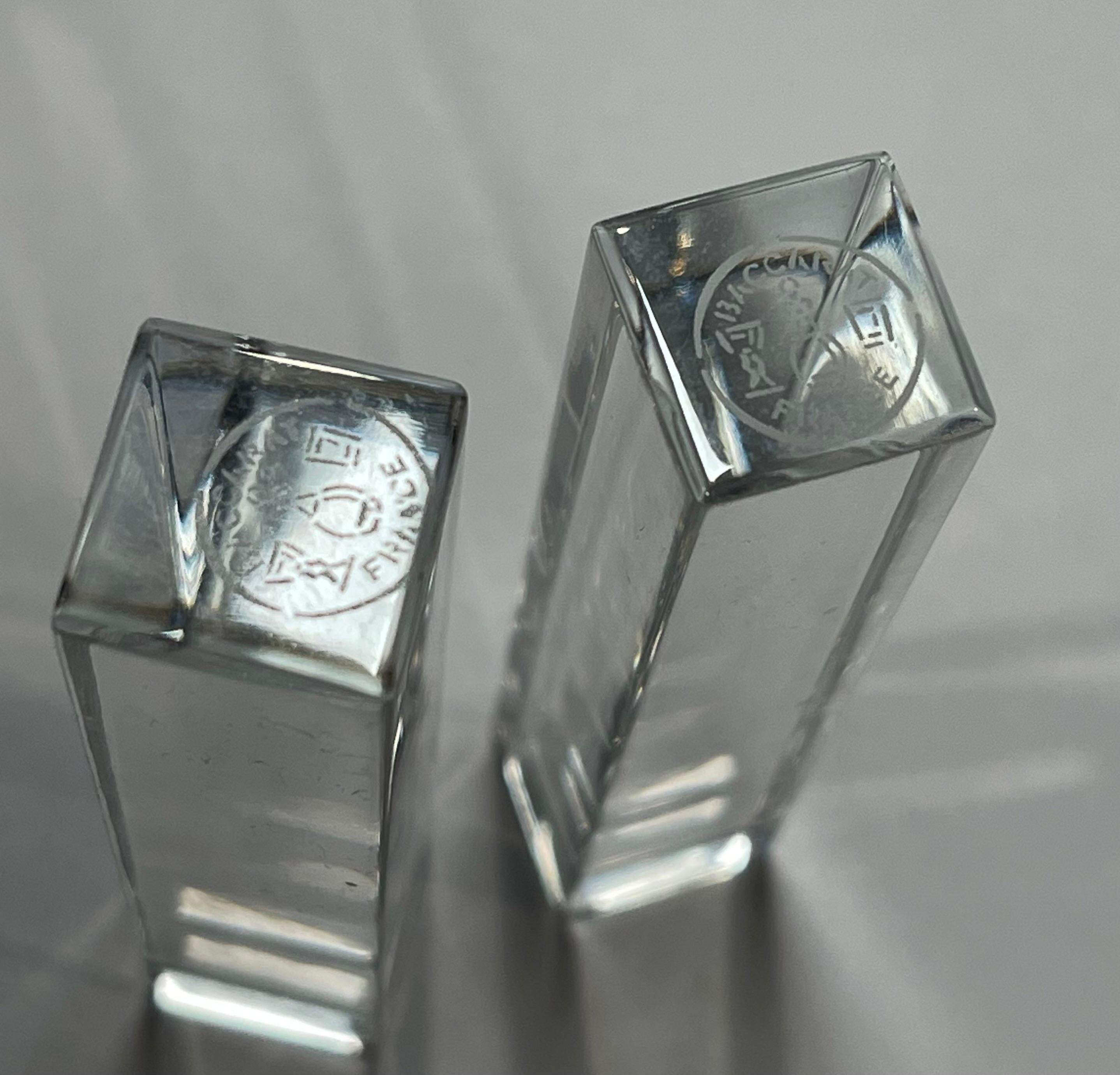 Set of Six Modern Crystal Knife Rests by Baccarat of France For Sale 8